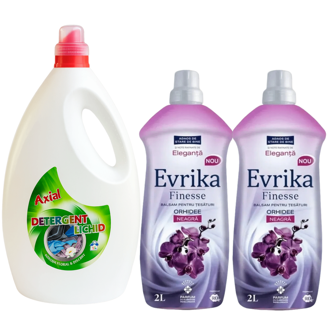 Pachet Axial & Evrika – 5L Detergent + 4L Balsam
