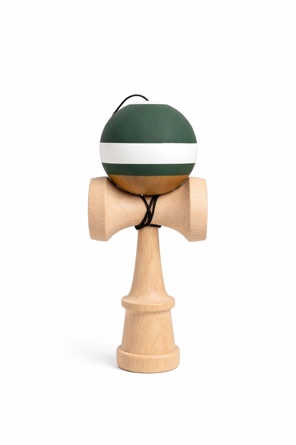 Kendama Rubber V3 Verde – Rubber Grip, Ață Lungă cu Rulment, Balance Hole