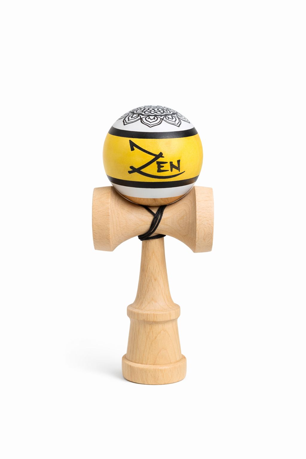 Kendama Zen V3 – Super Sticky Grip, Ață Lungă cu Rulment, Balance Hole