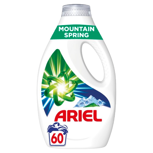 Ariel Mountain Spring – Detergent Lichid Automat 3 L, 60 Spălări