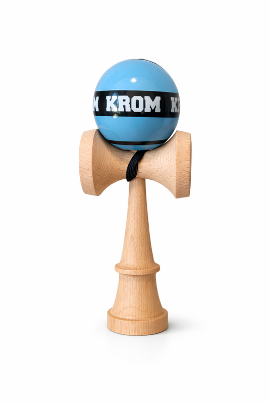 Kendama KROM Blue Super Sticky - Broken Shape