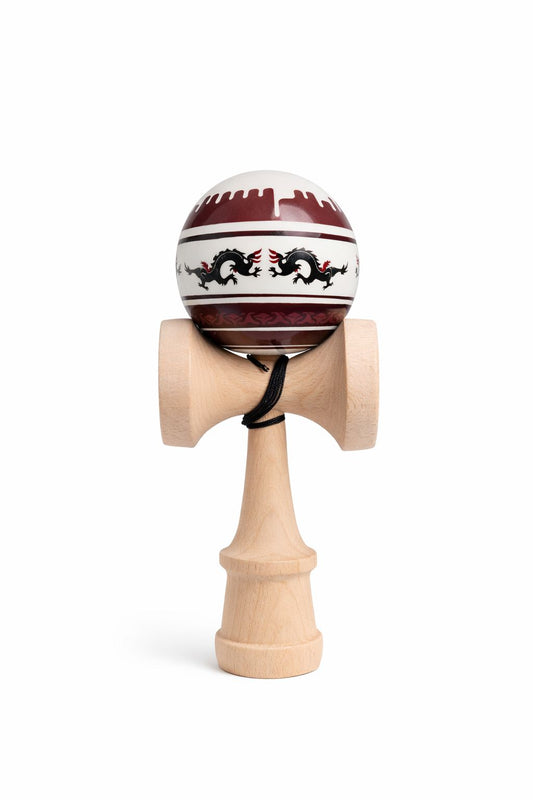 Kendama Dragon Visiniu V3 – Super Sticky Grip, Ață Lungă cu Rulment, Balance Hole