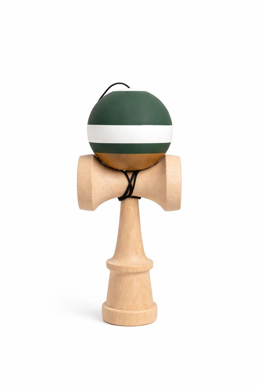 Kendama Rubber V3 Verde – Rubber Grip, Ață Lungă cu Rulment, Balance Hole