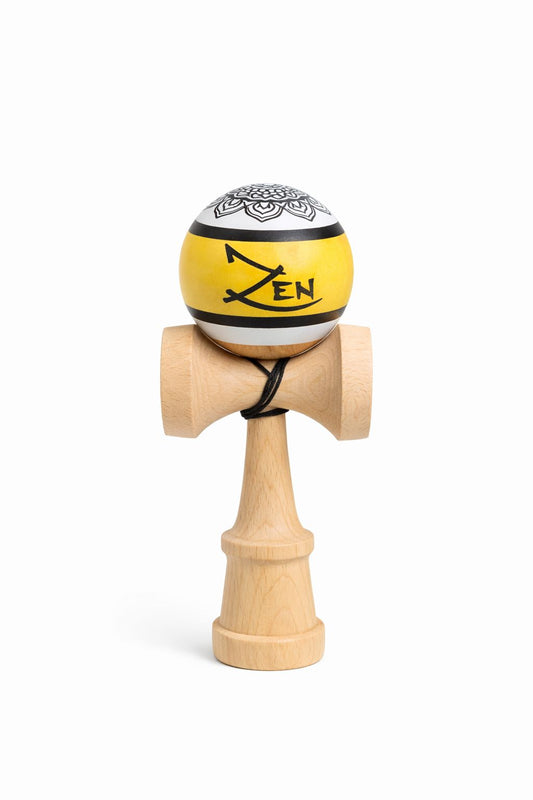 Kendama Zen V3 – Super Sticky Grip, Ață Lungă cu Rulment, Balance Hole