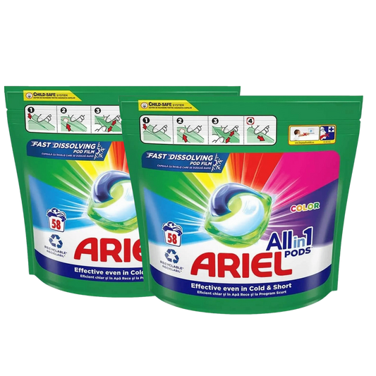 Ariel All-in-1 PODS Color – 116 capsule (2x58)