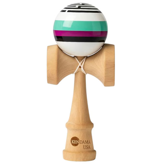 Kendama, model Neo Lines, lemn natural, 18 cm (resigilate)