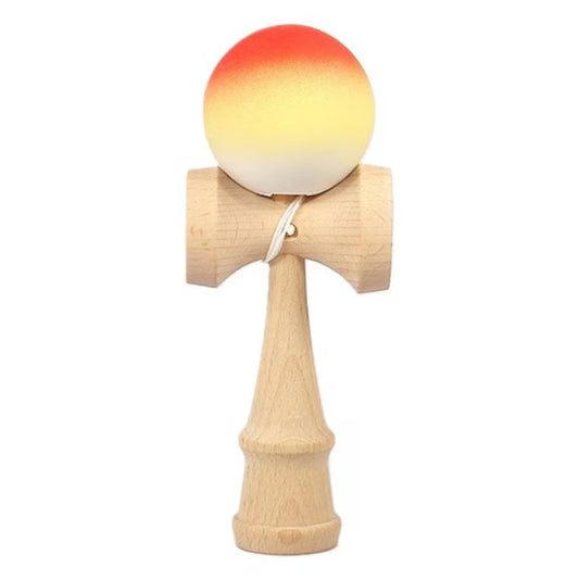 Kendama, model portocaliu-alb , 18 cm