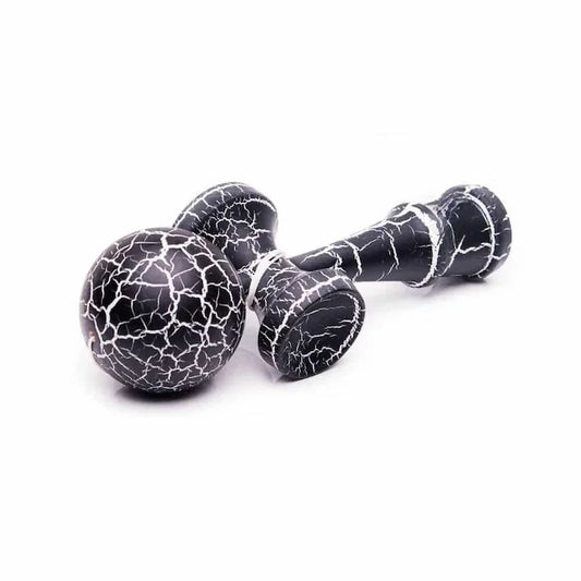 Kendama, model negru-alb, 18 cm