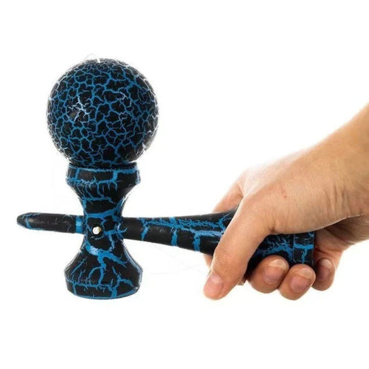Kendama, model negru-albastru , 18 cm